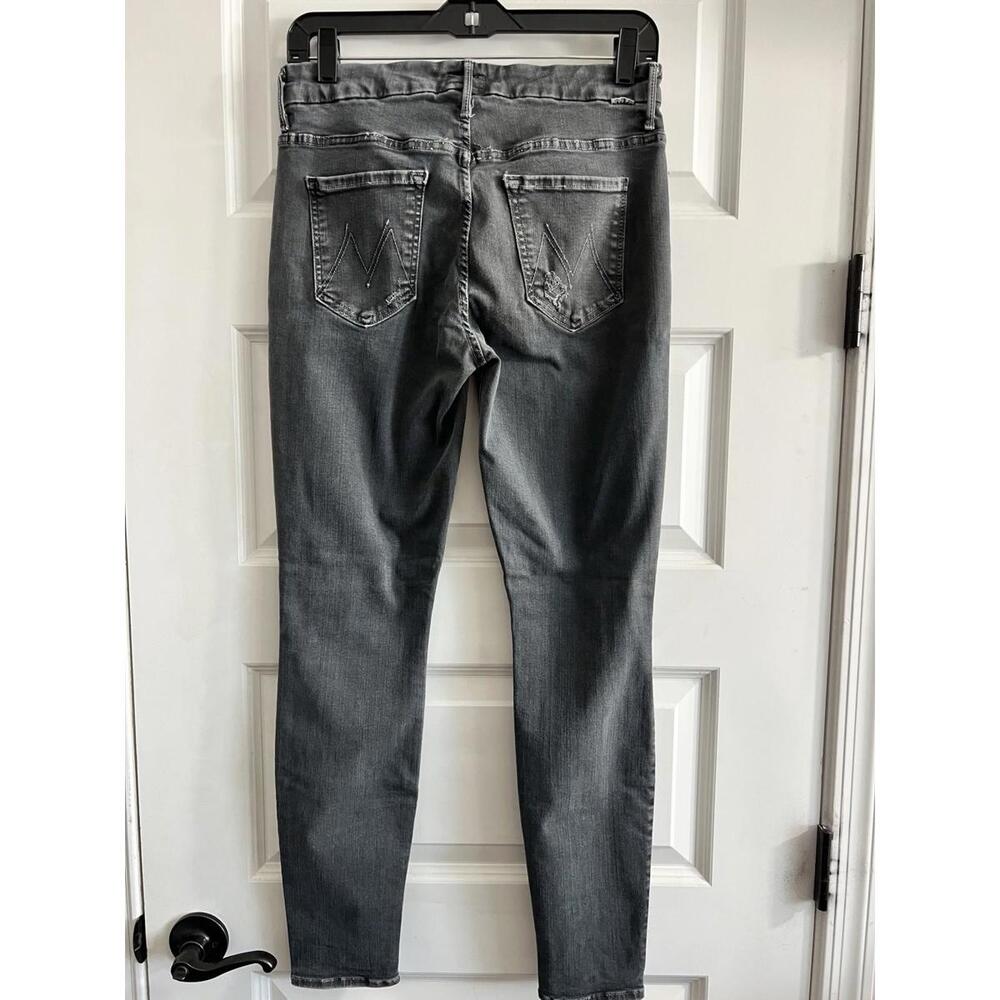 MOTHER Jeans High Waisted Looker - Sexy Just Walked Into Town Sz 29 Faded Blk Wm - Picture 5 of 9